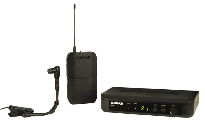 Shure BLX14/B98-J10 Wireless Instrument System with WB98H/C Microphone, 584-608 MHz BLX14/B98-J10