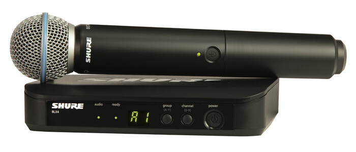 Shure BLX24/B58-J10 Wireless System with Beta 58A Handheld Transmitter, 584-608 MHz BLX24/B58-J10