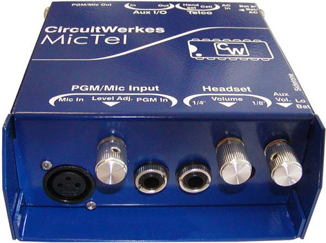 Circuitwerkes MicTel Amplified Mic/Line to Telephone Interface with Onboard Limiting MICTEL