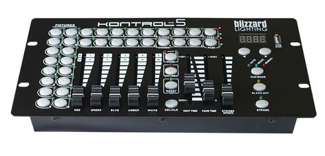Blizzard Lighting KONTROL 5 10 Channel DMX Controller with 5 Faders KONTROL5