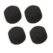 Shure RK261BWS Small Foam Windscreens For Select Mics, 4 Pack, Black