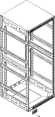 Middle Atlantic 5AR21-26 21SP Split Rear Rackrails Kit At 26" Depth