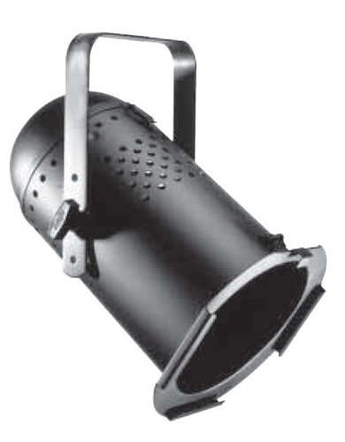 Altman PAR64-AL-BLK Par64 Light Fixture in Black Aluminum PAR64-AL-BLK