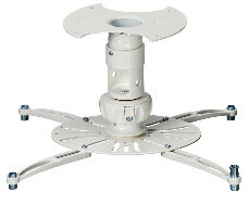 Premier Mounts SPI-PROW SpiroLock Projector Mount in White with 1.5" NPT Coupler SPI-PROW