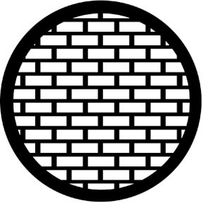 Rosco 77527 Steel Gobo, Bricks