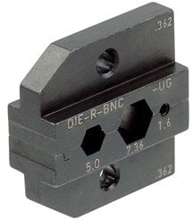 Neutrik DIE-R-BNC-UG Crimp Tool Die For HX-R-BNC With Hex Size A (7.36mm) B (5mm)