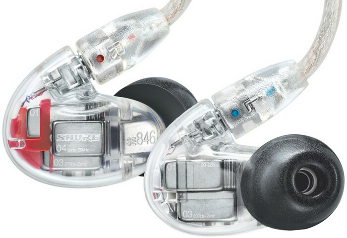 Shure SE846-CL Sound Isolating Earphones, Clear