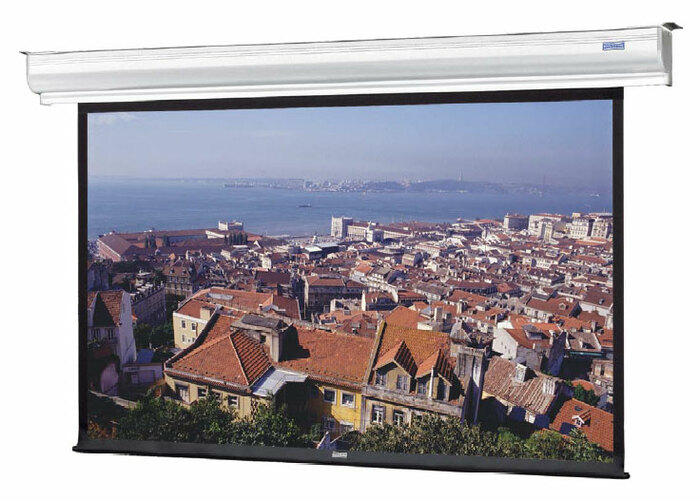 Da-Lite 88325LS 84" x 84" Contour® Electrol® Wall and Ceiling Mounted Electric Screen in Matte White 88325LS