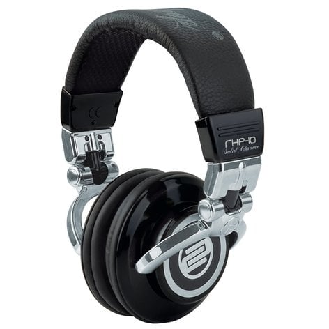 Reloop RHP-10 SOLID CHROME On-Ear Headphones in Chrome and Black Finish RHP-10-CHROME