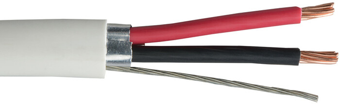 Liberty AV 18-2C-PSH-WHT 1000 Ft. Of Commercial-Grade General Purpose 18 AWG 2-Conductor Plenum Shielded Cable In White