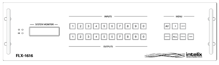 Intelix FLX-1616 16x16 Input to Output Modular Video Matrix Switcher FLX-1616
