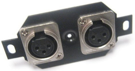 Pro Co STP-3FX-2-B Floor Plate with 2x Receptacles for Mic Input Connectors STP-3FX-2-B