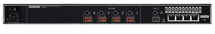 Shure MXWANI4 Microflex Wireless 4-Channel Audio Network Interface