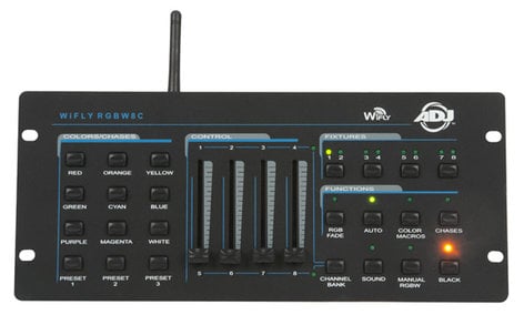ADJ WiFLY RGBW8C 64-Channel DMX Controller with WiFLY Transceiver WIFLY-RGBW8C