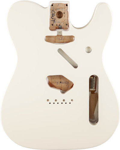Fender Telecaster Body Olympic White SH Alder Electric Guitar Body with Vintage Bridge Mount 099-8006-705