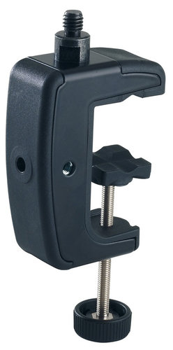 K&M Stands 23720 Black Table Clamp with 5/8" Threaded Connector 23720