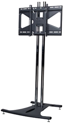 Premier Mounts EB84-MS2 Floor Stand with 84" Dual Poles and CTM-MS2 Tilting Mount for Flat Panel Screens, 175 lb Wt. Cap. EB84-MS2