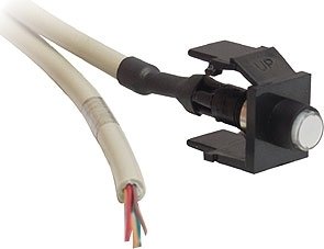 Altinex CM11313 Latching Contact Closure With Black Snap-In Port & 6 Ft. 4-Conductor Cable