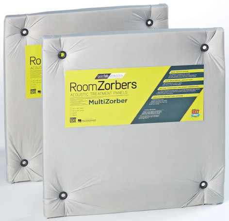 GeerFab Acoustics MZ2424SLV 1 Pair of 24" x 24" Silver Multi-Zorber Panels MZ2424SLV