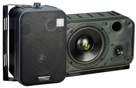 Pyle Pro PDMN58 6.5'' Two-Way Bass Reflex Mini-Monitor System & Bookshelf/wall mount Speakers (Pair) PDMN58