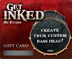 Evans INKCARDB Inked By Evans Custom Drumhead Gift Card