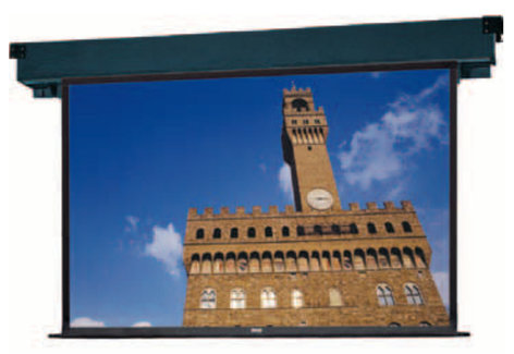 Da-Lite 76736 180" Diagonal Boardroom Electrol® - 4:3 Video Format Concealed-In-The-Ceiling Electric Screen with Closure Door 76736