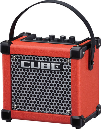Roland Micro Cube GX 3W 1x5" Battery-Powered Modeling Combo Guitar Amplifier in Limited Edition Red MCUBE-GXR