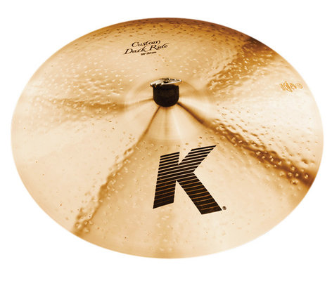 Zildjian K0965 20" K Custom Medium Thin Dark Ride Cymbal in Natural Finish K0965