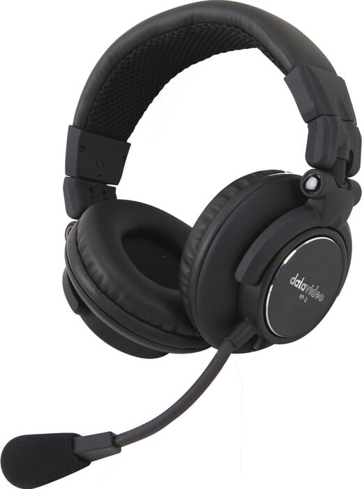 Datavideo HP-2A Dual-Ear Headset With Microphone For ITC Intercom Systems