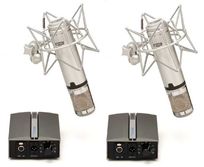 Miktek Audio CV4MP Matched Pair of Large Diaphragm Multi-Pattern Tube Condenser Microphone CV4MP