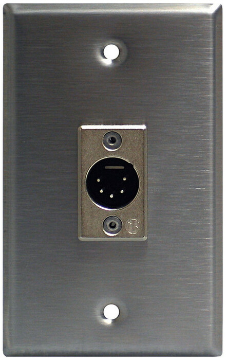 Lightronics CP501 1-Gang Wall Plate With 5-pin Male DMX Connector