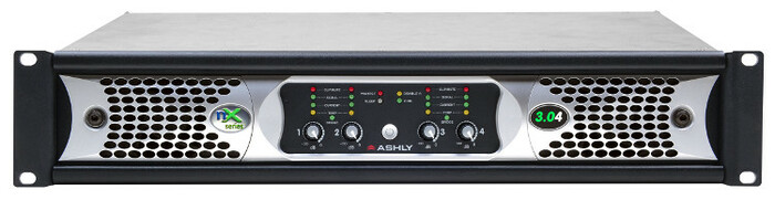 Ashly nXp3.04 4-Channel Network Power Amplifier, 3000W At 2 Ohms With Protea DSP
