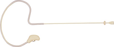Vu HMD1000-BG Omnidirectional Headworn Microphone in Beige WITHOUT Cable HMD1000-BG