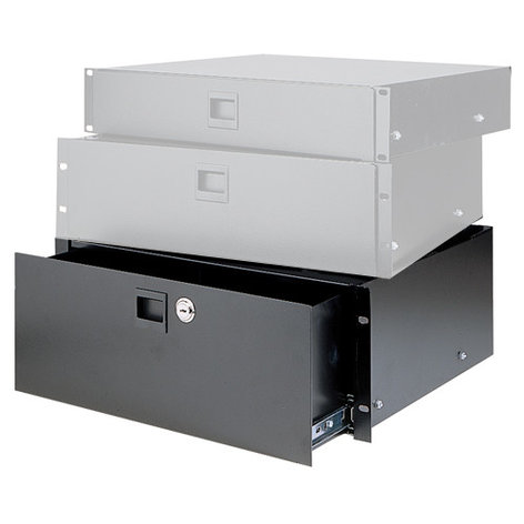 Chief SDR-4A 4RU Heavy-Duty Rack Drawer In Black Anodized Finish