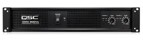 QSC CMX800VA CMX Series 2RU 800W @ 4 Ohms Stereo Power Amplifier CMX800VA