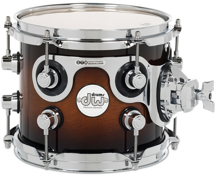 DW DDLG0708STTB 7" X 8" Design Series Tom In Tobacco Burst Finish