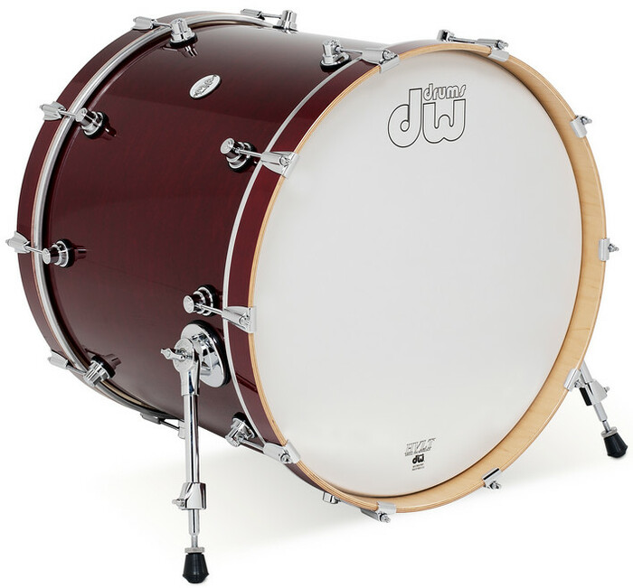 DW DDLG1822KKCS 18" x 22" Design Series Bass Drum in Cherry Stain Finish DDLG1822KKCS