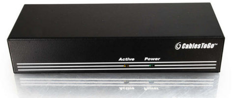 Cables To Go 29552 8-Port UXGA Monitor Splitter-Extender with Male Input 29552