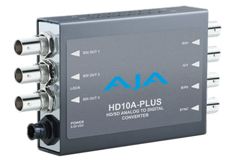 AJA Video Systems Inc HD10A-Plus HD Analog to SD/HD-SDI Digital Mini Converter HD10A-PLUS