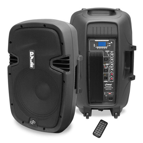 Pyle Pro PPHP1237UB 12" 900W (Peak) Active 2-Way PA Speaker with Bluetooth Connectivity PPHP1237UB