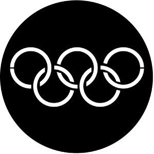 Rosco 77437 Steel Gobo, Olympic Rings