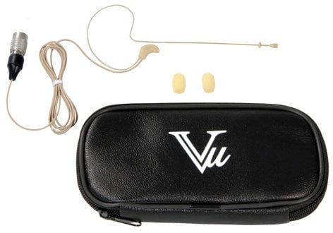 Vu HM2000-HR4-BG Headworn Microphone Wired For Audio-Technica Bodypacks