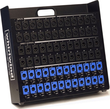 Whirlwind SB16P Microphone Splitter Box with 16 XLR-F Inputs and 32 XLR-M Parallel Outputs SB16P