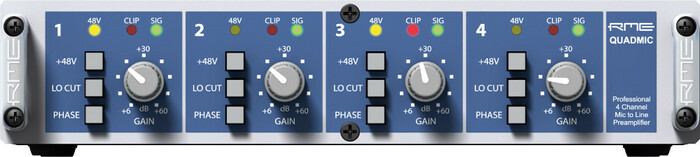 RME QuadMic II 4-Channel XLR Microphone Preamp QUAD-MIC-II