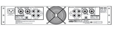 Inter-M Americas QD-4240 4 X 40W Quad Channel Amplifier