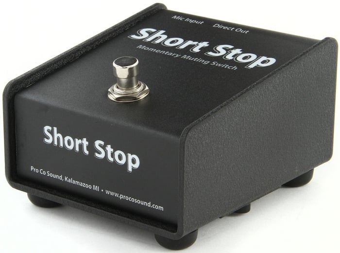 Pro Co CDSS Short Stop Momentary Microphone Muting Footswitch COUGHDROP-SHORTSTOP