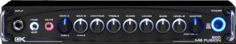 Gallien-Krueger MB-FUSION-800 2-Ch 800W Hybrid Bass Amplifier Head MB-FUSION-800