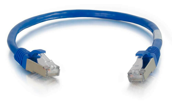 Cables To Go 00793 3ft Cat6 Snagless Shielded (STP) Network Patch Cable in Blue 00793