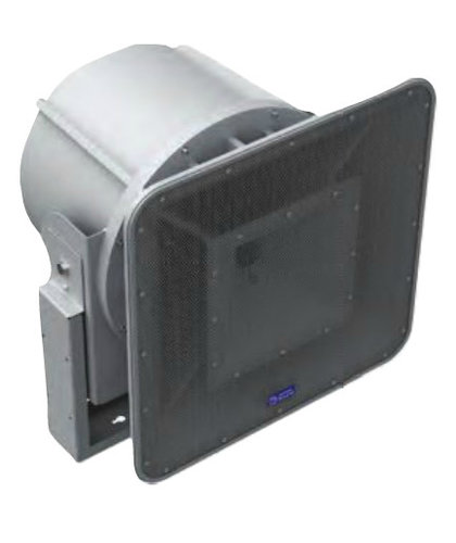 Atlas Sound AH99-12T-BSG 12" 2-way 90 x 90 Stadium Horn System with SS Bracket in Grey Finish AH99-12T-BSG