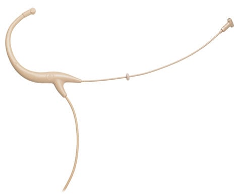 Audio-Technica BP894c-TH MicroSet Subminiature Cardioid Condenser Headworn Microphone in Beige BP894C-TH